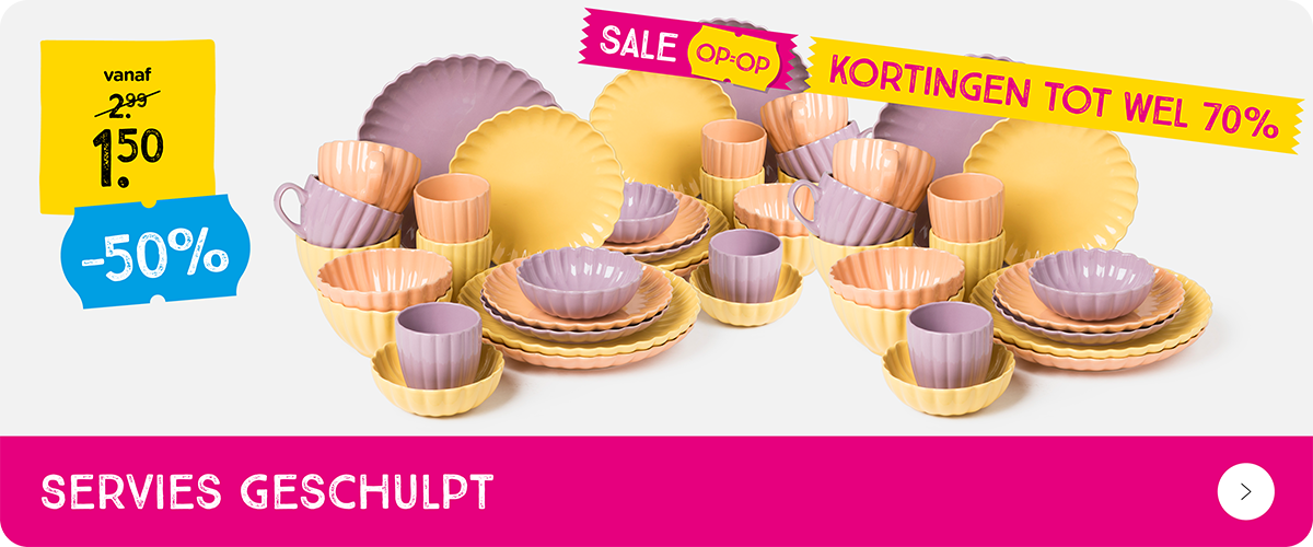 Servies Geschulpt