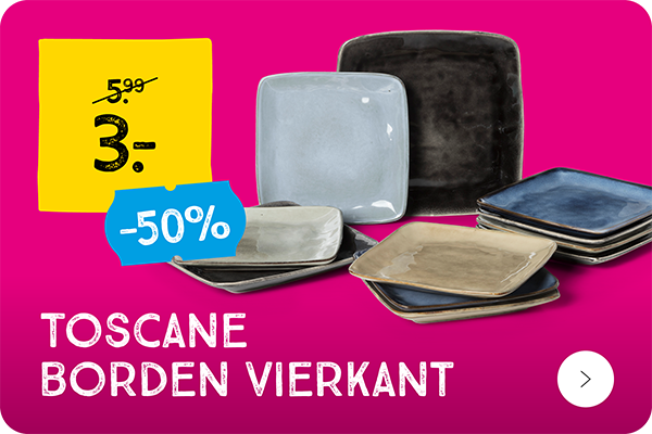 Toscane Servies Vierkant