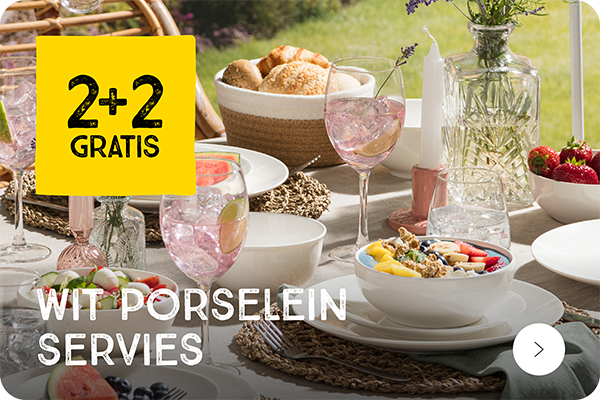 Wit Porselein Servies