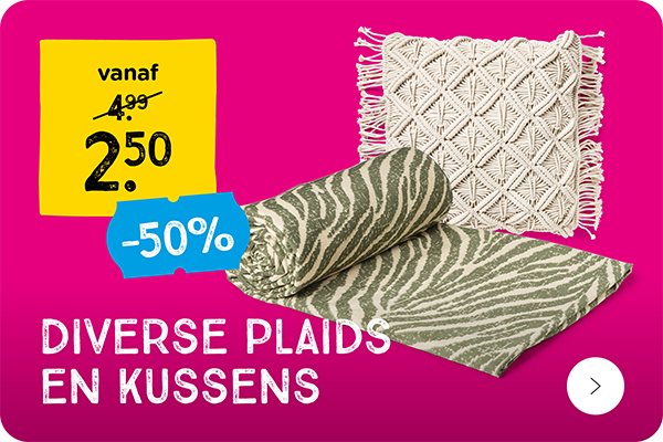 Diverse kussens en plaids