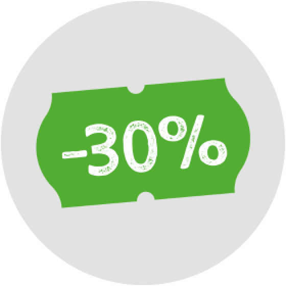 30% korting