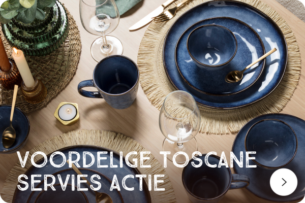 Stel voordelig jouw Toscane servies samen