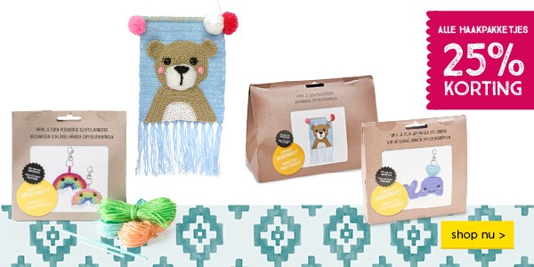 ALLE HAAKPAKKETJES 25% KORTING | shop nu >