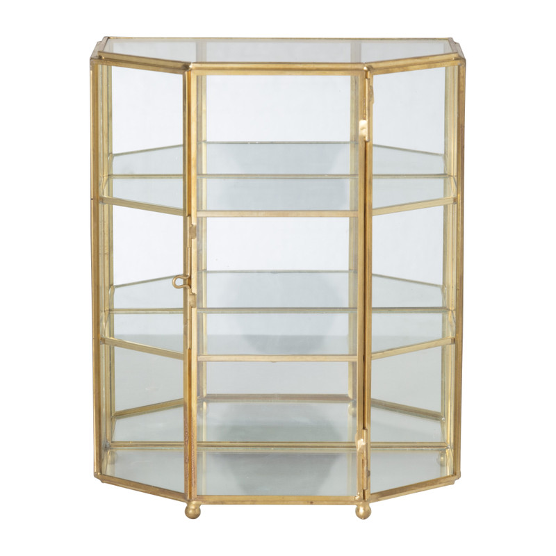 Sieradenkastje goud - glas 
