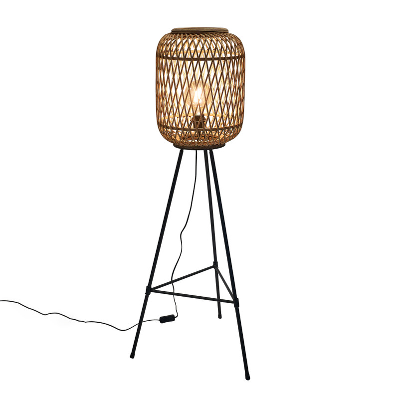 Bamboe lamp op poten Bamboe lamp op poten