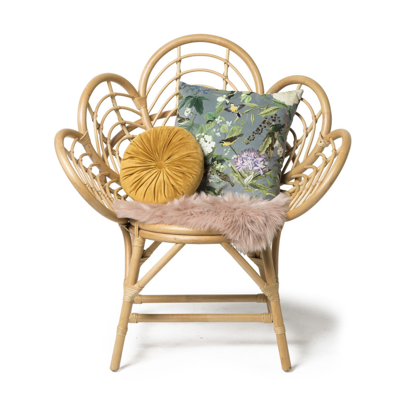 Rotan lotus kuipstoel