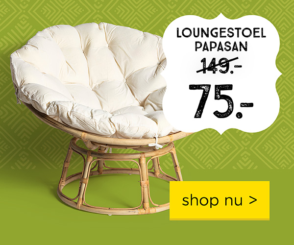 Rotan loungestoel Papasan