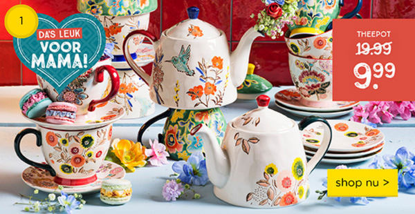 Theepot Bloemen