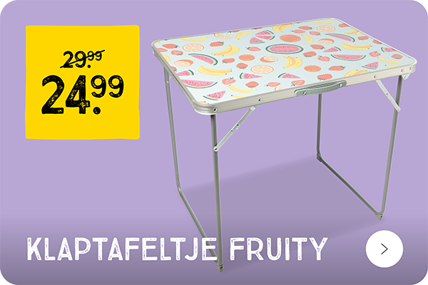 Klaptafel Fruity