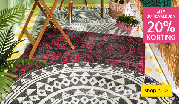 Buitenkleden 20% korting