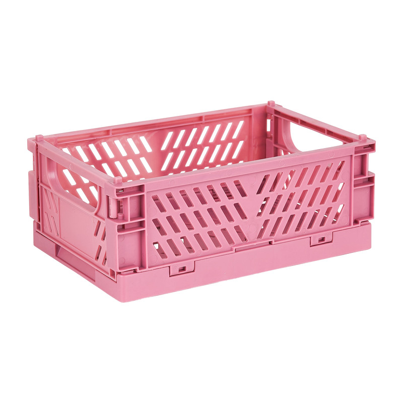 Vouwkrat mini - roze - 14.2x9.4x5.3 cm Vouwkrat mini - roze - 14.2x9.4x5.3 cm