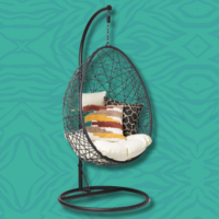 Hangstoel swing met standaard Hangstoel swing met standaard