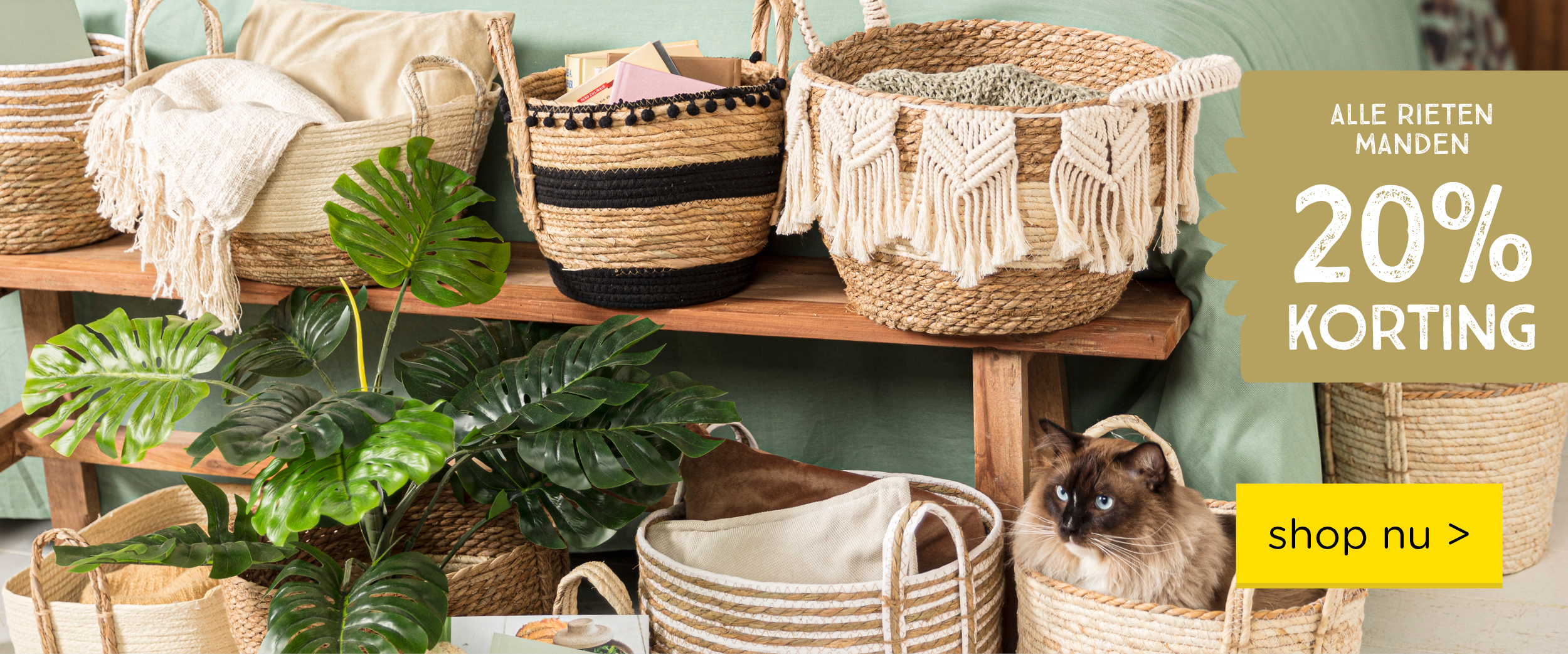 ALLE RIETEN MANDEN 20% KORTING | shop nu >