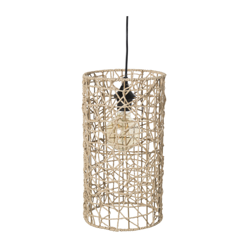 Hanglamp geweven cilinder