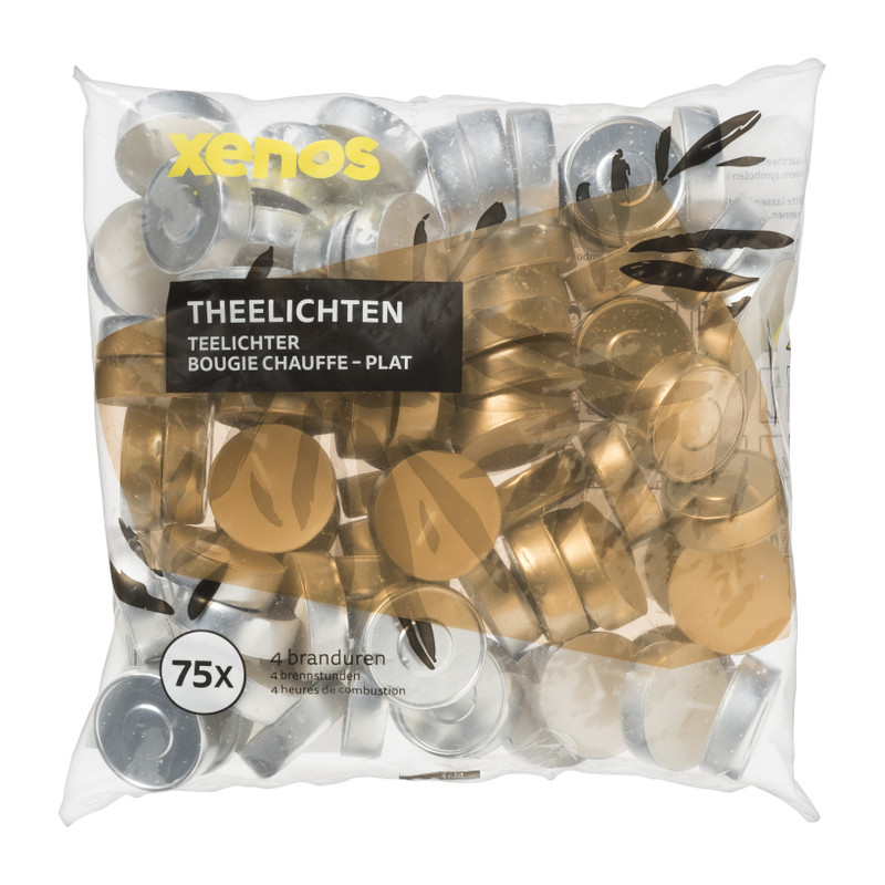 Theelichten 4 branduren Theelichten 4 branduren