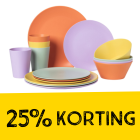 Kunststof buitenservies