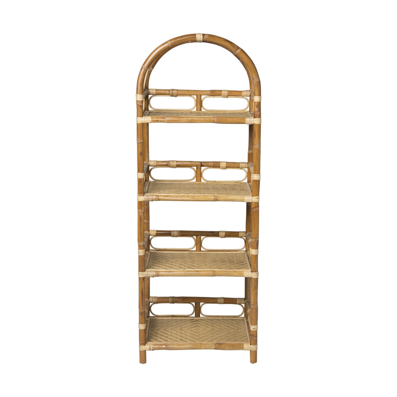 Rotan kast - 4 planken - naturel Rotan kast - 4 planken - naturel