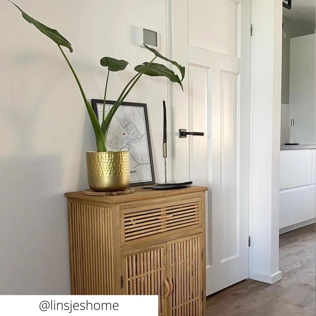plantenpot relief - goud