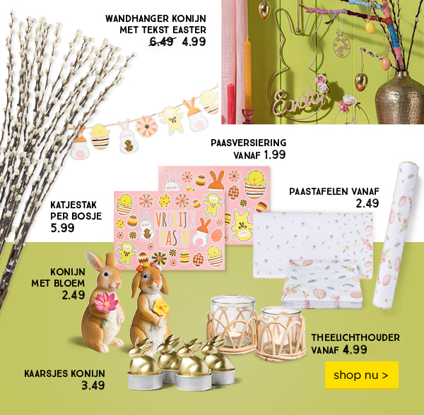 Het is bijna Pasen | shop nu