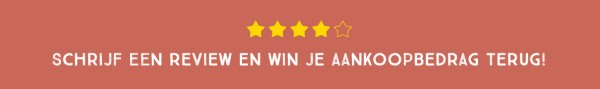 Schrijf een review en win je aankoopbedrag terug