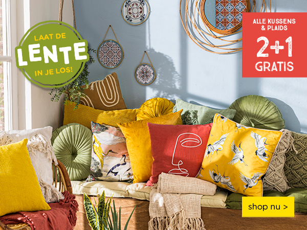 2 1 gratis op kussens en plaids | shop nu