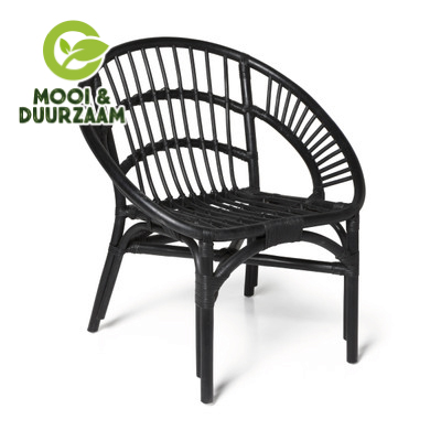 Rotan kuipstoel - 70x64x77 cm* **