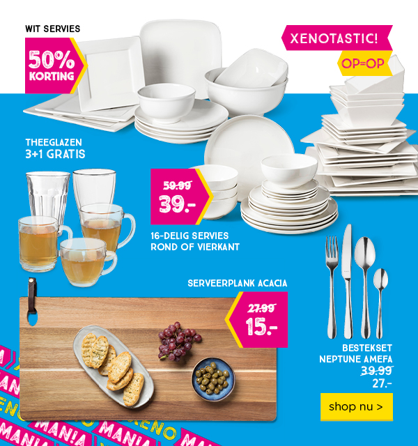 Collage Xenomania tafelen | shop nu