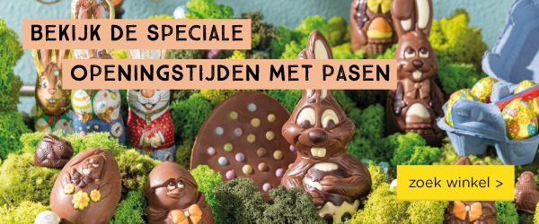 Bekijk snel onze openingstijden tijdens Pasen | zoek winkel