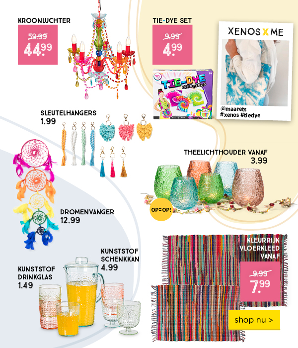 Collage kleurrijke producten
