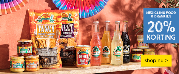 Mexicaanse food en drankjes 20% korting | shop nu