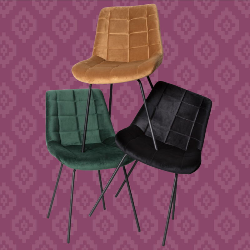 Eetkamerstoel velvet