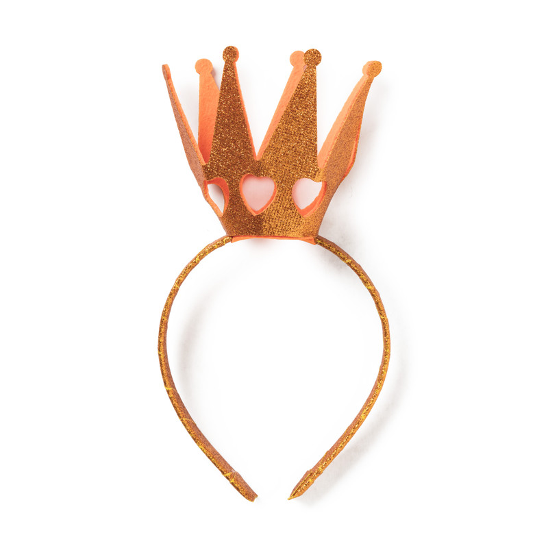 Tiara kroon - oranje Tiara kroon - oranje