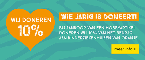 Wie jarig is doneert