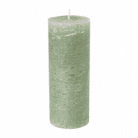 Kaars rustiek - champagne - ø7x18 cm