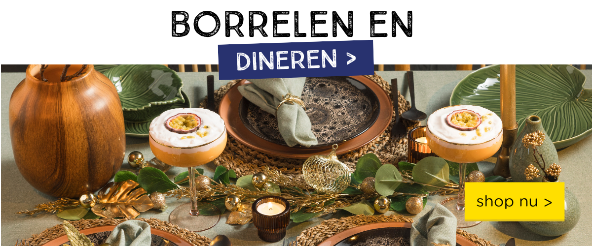 Borrelen en dineren