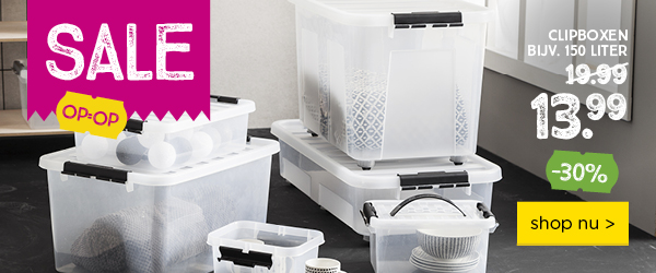 Clipboxen met 20% korting | shop nu