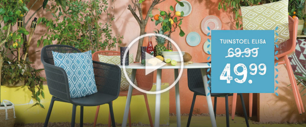 Leve de lente | Commercial tuinstoel Elisa | bekijk nu