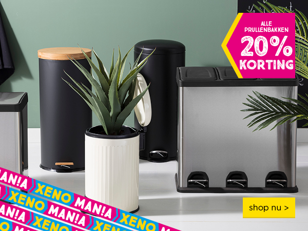 Xenomania | Alle prullenbakken 20% korting | shop nu