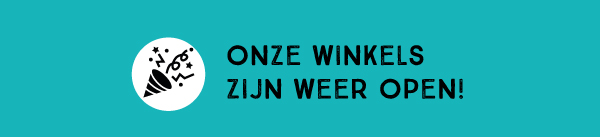 We zijn weer open! We zijn weer open!