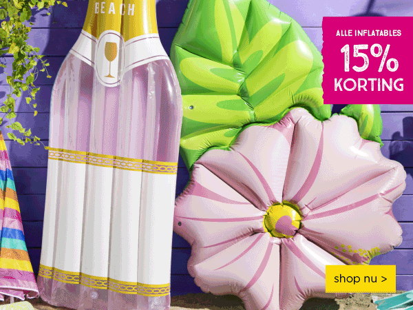 15% korting op alle inflatables | shop nu