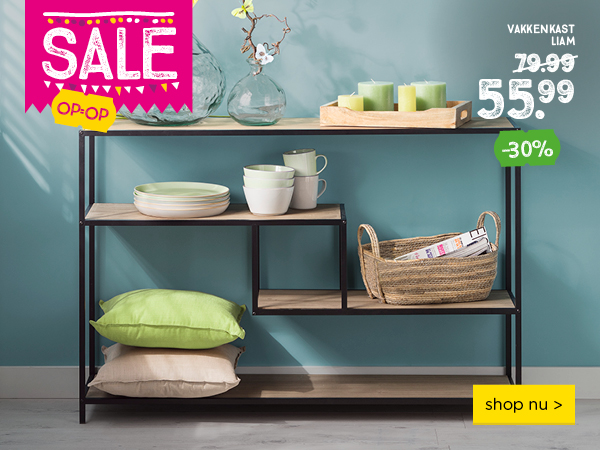 Vakkenkast Liam met 30% korting | shop nu