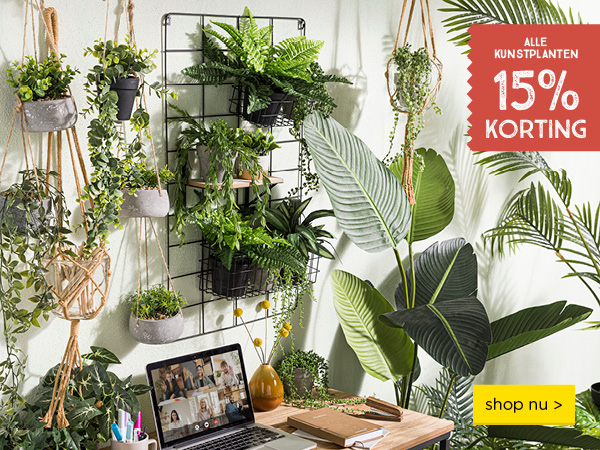 15% korting op alle kunstplanten | shop nu