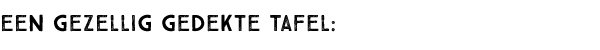Een gezellig gedekte tafel