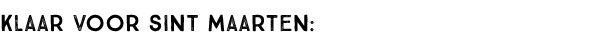 Klaar voor Sint Maarten