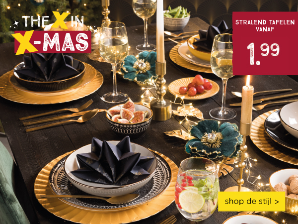Stralend tafelen deze kerst | shop nu