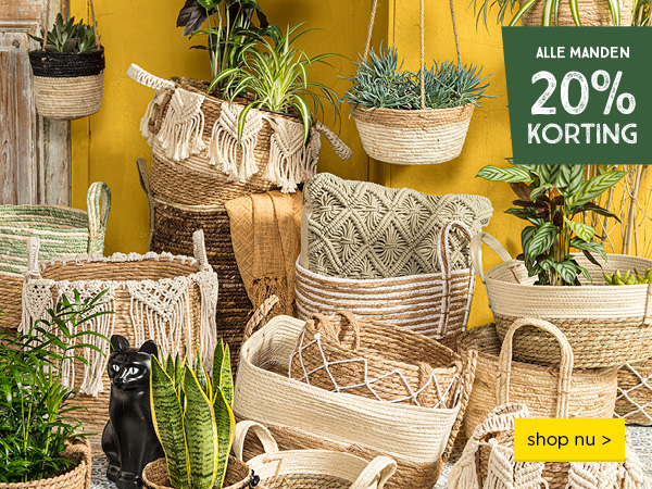 20% korting op alle manden | shop nu
