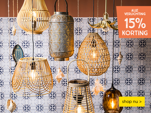 15% korting op alle verlichting | shop nu