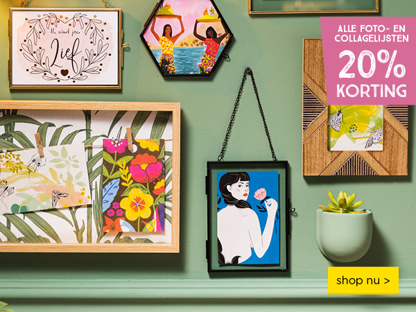 20% korting op alle fotolijsten | shop nu