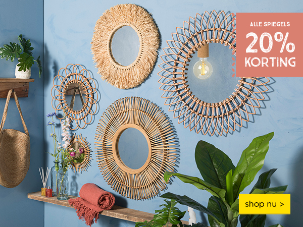 Alle spiegels 20% korting | shop nu 