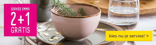 Servies Emma | 2 + 1 gratis | kies nu je servies >